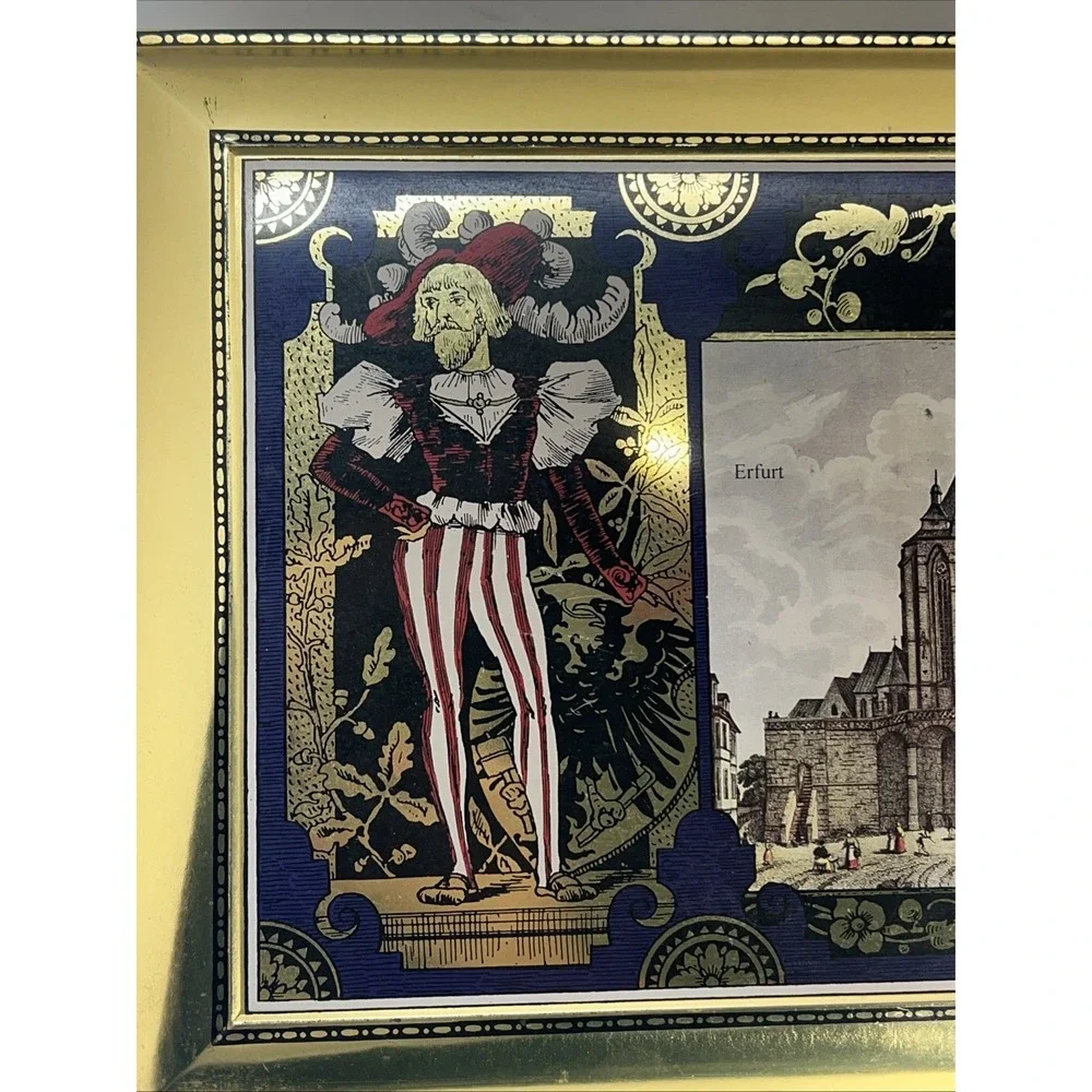 Henry Lambertz GMBH &‎ Co Tin Biscuit Box Hinged Chest 1998 Aachen Germany 14.5" - Picture 3 of 10